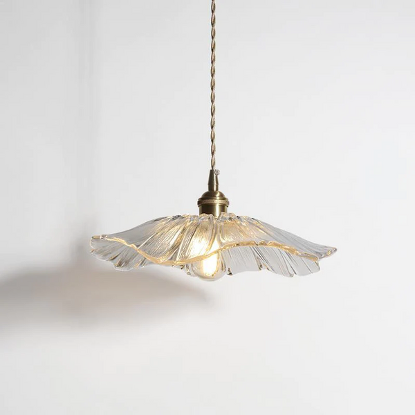 FLOWER GLASS HANGING PENDANT LIGHT