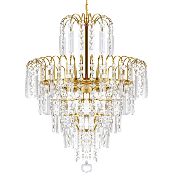 K5 Gold  Crystal Ceiling Lamp 4 Lights